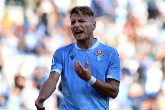 Ciro Immobile scored twice against Atalanta yesterday