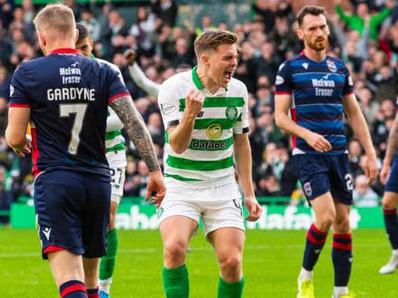James Forrest celebrates his goal against Ross County - and says Celtic have to play like that every week