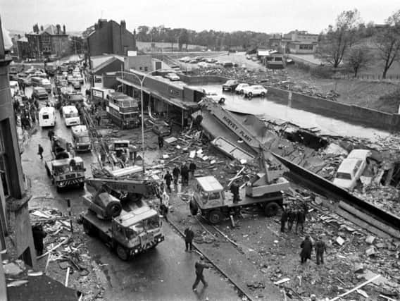 The explosion at Clarkston Toll shopping centre killed 22 people, mainly women who had been working and shopping on the day of the blast. PIC: TSPL.