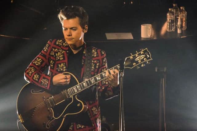 Singer Harry Styles performs at the SEC in Glasgow