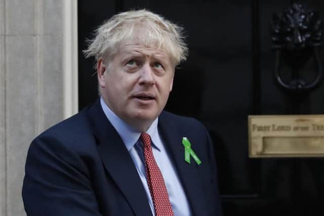 Boris Johnson outside No.10 Downing Street