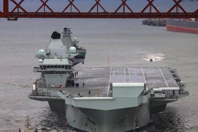 The state-of-the-art supercarrier arrived in the States a few weeks ago to carry out the second phase of tests seeking to sharpen the warfighting teeth of Britains new F-35 stealth jet.