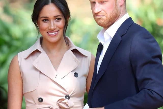 Meghan and Harry on their royal visit to South Africa.