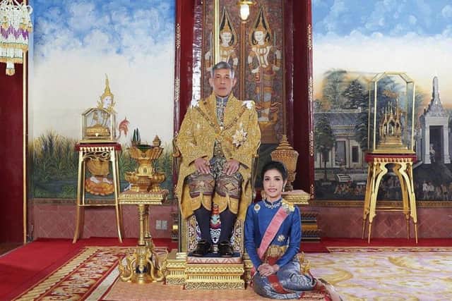 Thailand's king has stripped his royal noble consort of her titles and military ranks for disloyalty