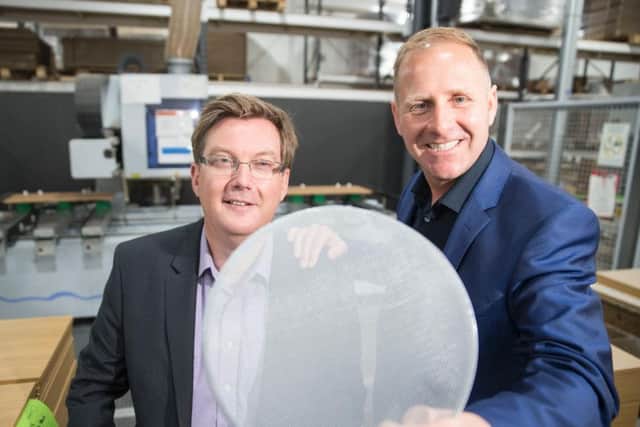 Scott Webb of UKSE and Stephen Connachan, Aquapac Limited. Picture: Contributed