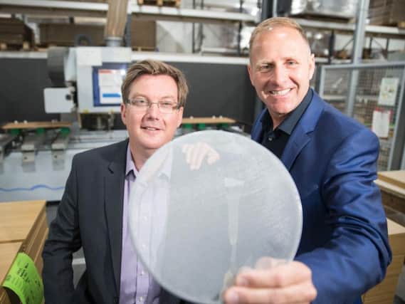 Scott Webb of UKSE and Stephen Connachan, Aquapac Limited. Picture: Contributed