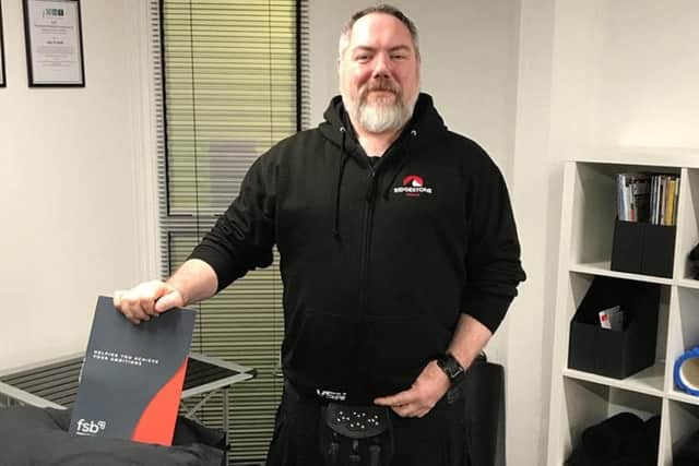 Jay Cramb from Glasgow said his weight soared from 15 to 25 stone and he now takes a size 15 shoe after being diagnosed with a tumour above the pituitary gland, which controls the body's hormones.