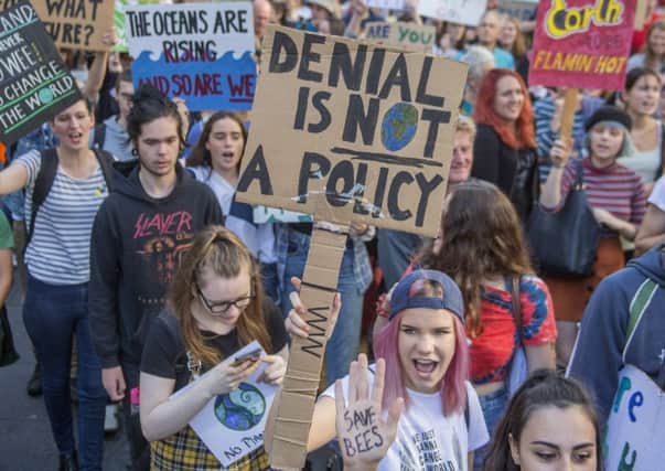 Climate change march
Edinburgh residents marched the foot of the Middle Meadow Walk in The Meadows to Holyrood Park to demand action on the climate.
By Neil Hanna.