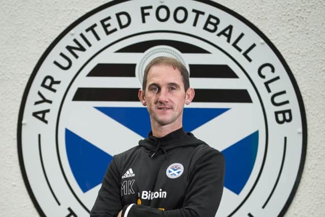 Mark Kerr is unveiled as the new Ayr United manager during a media conference at Somerset Park. Picture: Paul Devlin/SNS