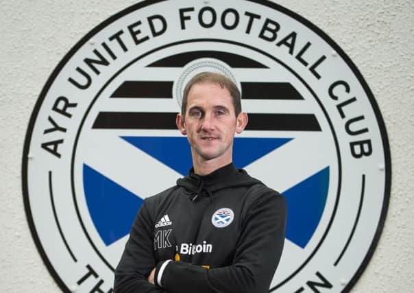 Mark Kerr is unveiled as the new Ayr United manager during a media conference at Somerset Park. Picture: Paul Devlin/SNS