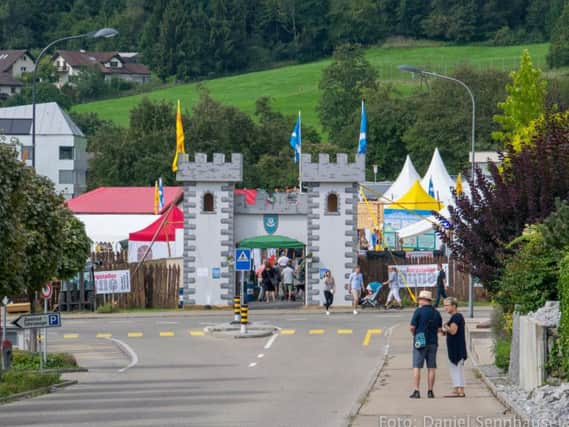 The entrance to the Appowila Highland Games in east Switzerland that started 10 years ago by a resident who fell in love with Scotland on holiday. PIC: Flickr/Daniel Sennhausen.