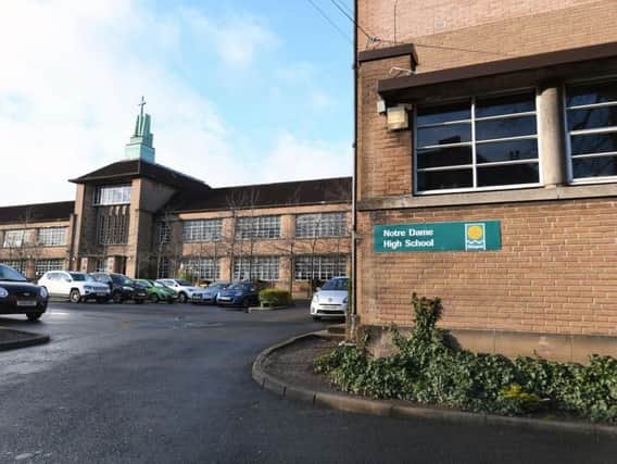 Notre Dame High School in Glasgow.
