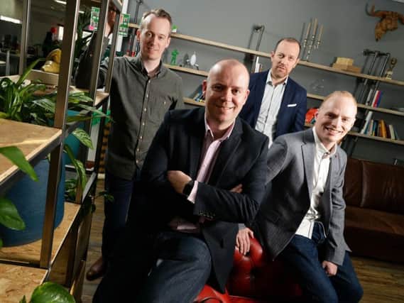 From left: founders Dan Rathbone, Paul Henshaw, Matt Gaffney and Tom Walton. Picture: Bruce Rollinson.