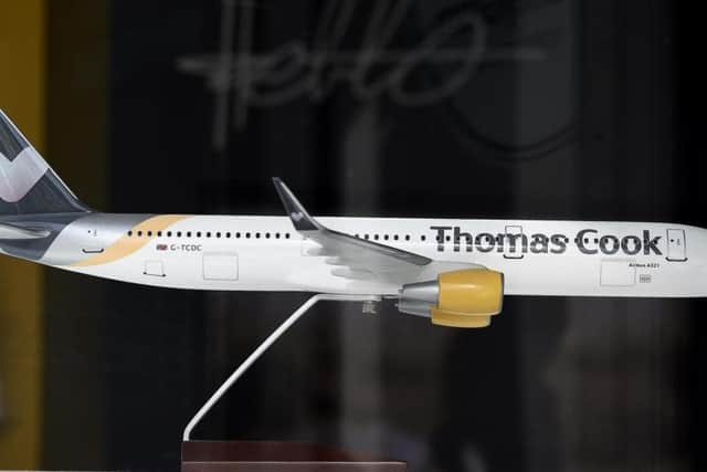 A plane model from a Thomas Cook store
