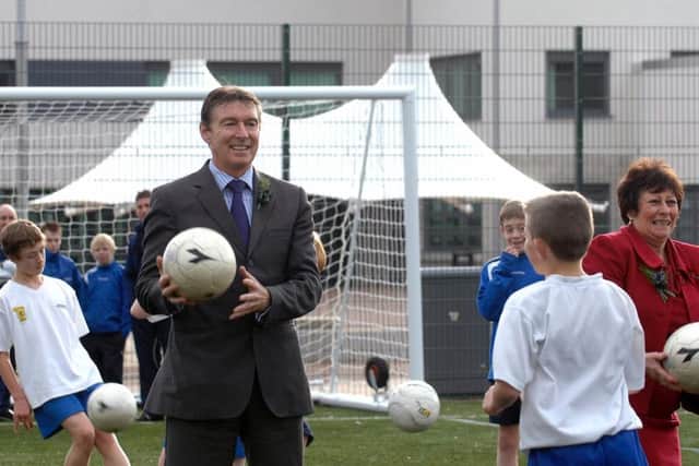 The Ex-Rangers and Kilmarnock player suggested children practise with soft plastic balls instead.
