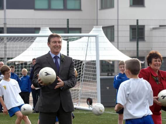 The Ex-Rangers and Kilmarnock player suggested children practise with soft plastic balls instead.