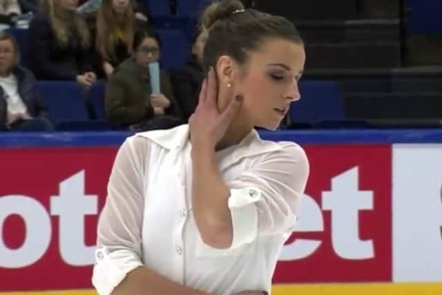 Karly Robertson has been unable to train since the airline lost her skates.