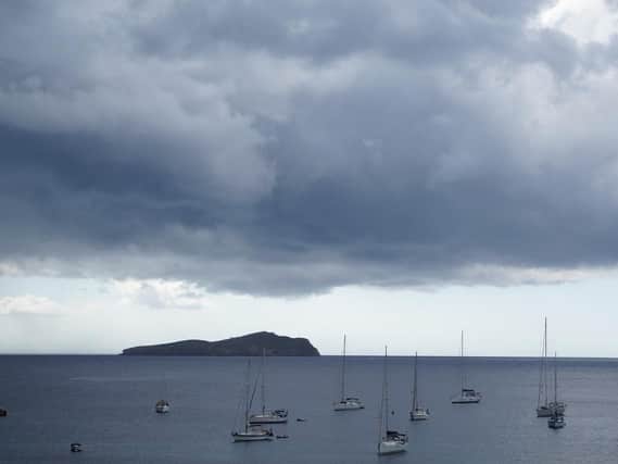 A storm rolls into Ibiza