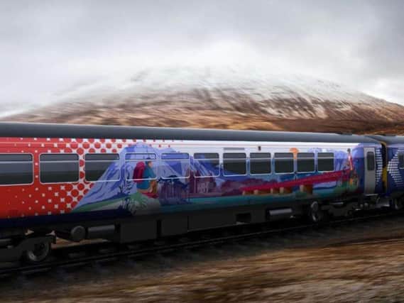 A concept image of the livery on the new train.