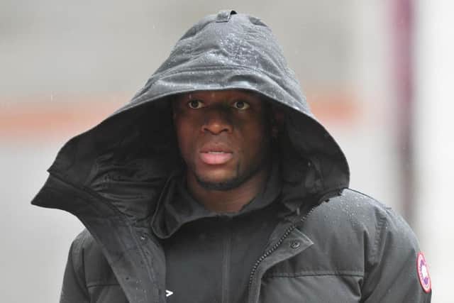 A caller phoning into a Rangers radio show in the aftermath of the 1-1 draw with Hearts made racially abusive comments about striker Uche Ikpeazu, including referring to him as a "big d*****". (Various)