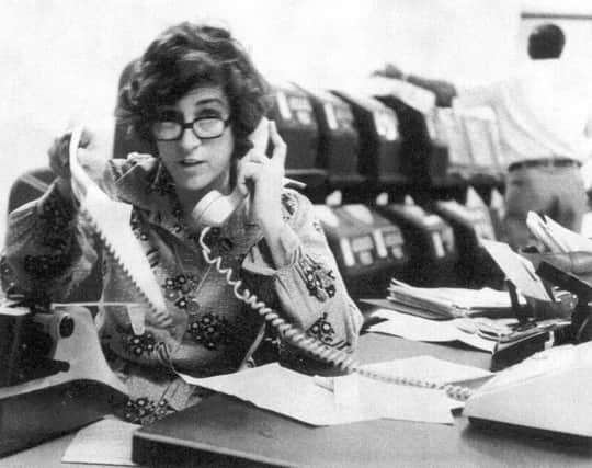 Kathryn Johnson working in the AP bureau in Atlanta in the late-1970s. Picture: AP