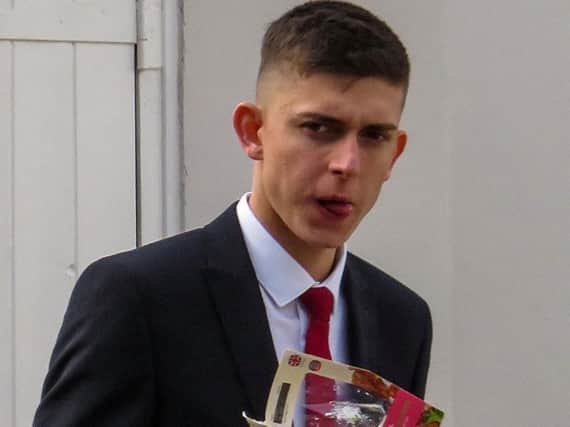Harrison Walker, 19, crushed the skull of pal Garret Hurst, 19, after he jumped onto his vehicle in a pub car park because "it seemed funny at the time."