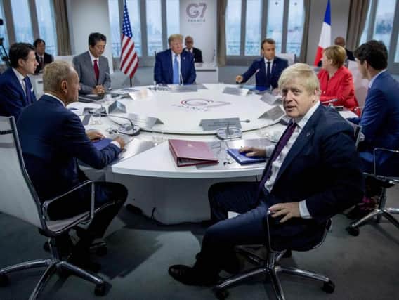 Prime Minister Boris Johnson with other G7 leaders