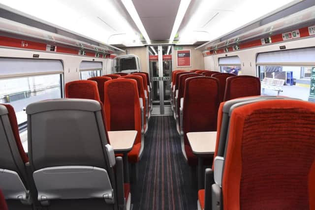 Extra legroom and window blinds are new features in standard class. Picture: Lisa Ferguson