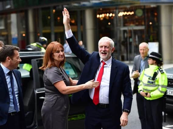 Karie Murphy with Labour leader Jeremy Corbyn