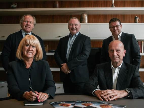 (Top left to right): Norman Peterson, director of GCV and Maven Bonds; Bill Kennedy, non-executive director of GCV and director of Maven Bonds; Craig Peterson, director of GCV and Maven Bonds (Bottom left to right): Suzanne Lupton, non-executive director of GCV and director of Maven Bonds; Simon Lenney, independent chairman of Maven Bonds. Picture: Contributed