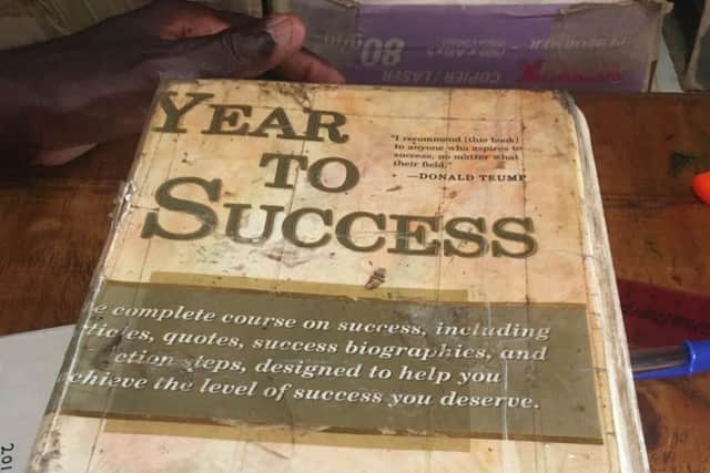 A Year to Success by Bo Bennett comes with an endorsement from Donald Trump (Picture: Susan Dalgety)