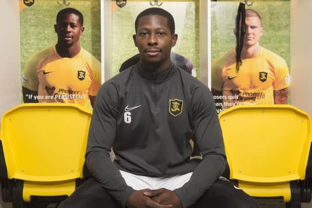 Livingston enforcer Marvin Bartley at Almondvale. Picture:
Neil Hanna Photography