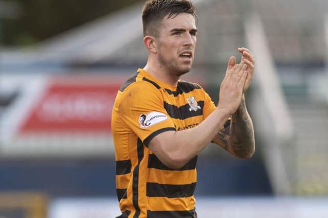 Kevin O'Hara netted Alloa's equaliser against Queens. Picture: Craig Foy/SNS