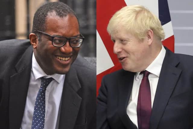 Business Minister Kwasi Kwarteng said it would be very difficult for the UK to leave the EU on Halloween. Pictures: PA and AP