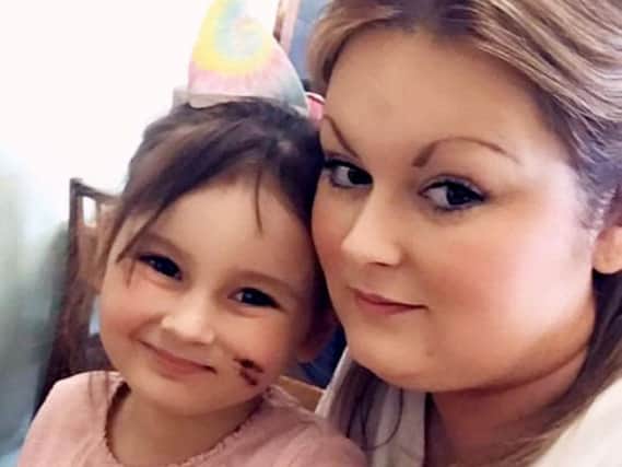 Charmaine Beresford took her daughter Molly to a stranger's house to buy some furniture advertised on Facebook when the dog pounced on the little girl.