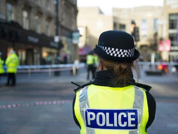 The woman was taken to Glasgow Royal Infirmary after the collision, which police say took place at 9.10pm.