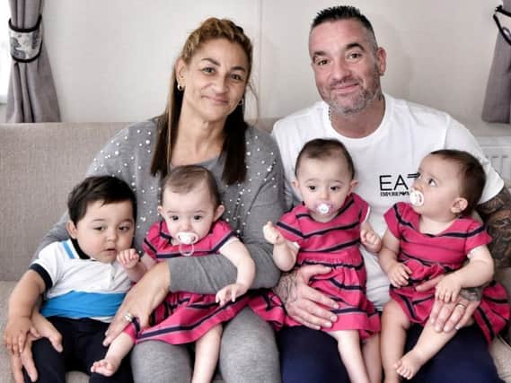 Tracey Britten hit the headlines last year when she gave birth to four IVF tots at 31 weeks.