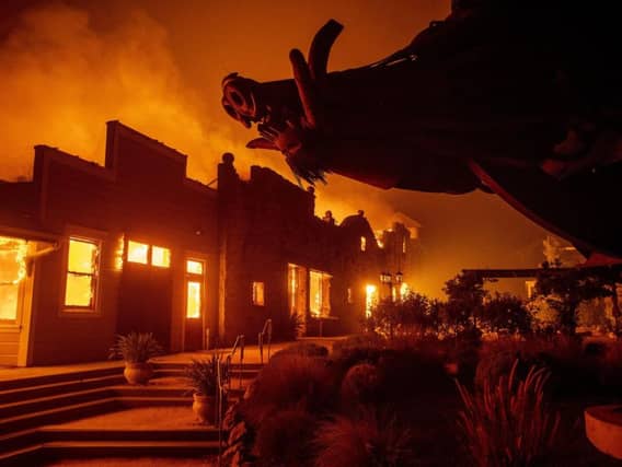 The Sonoma County Sheriff's Office said it is the largest evacuation that any member of the force can remember. Picture: AP