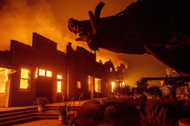 The Sonoma County Sheriff's Office said it is the largest evacuation that any member of the force can remember. Picture: AP