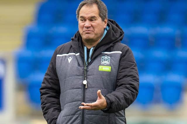 Glasgow coach Dave Rennie is confident his team can turn things around. Picture: Ross MacDonald/SNS/SRU