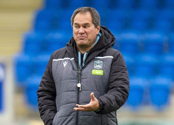 Glasgow coach Dave Rennie is confident his team can turn things around. Picture: Ross MacDonald/SNS/SRU
