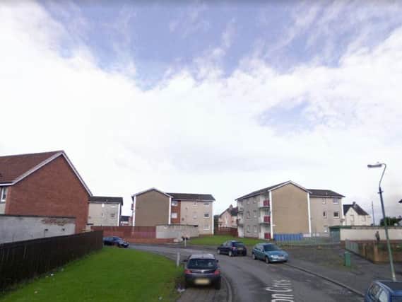 The body of a man in a block of flats on Camelon Crescent in the early hours of Sunday morning.