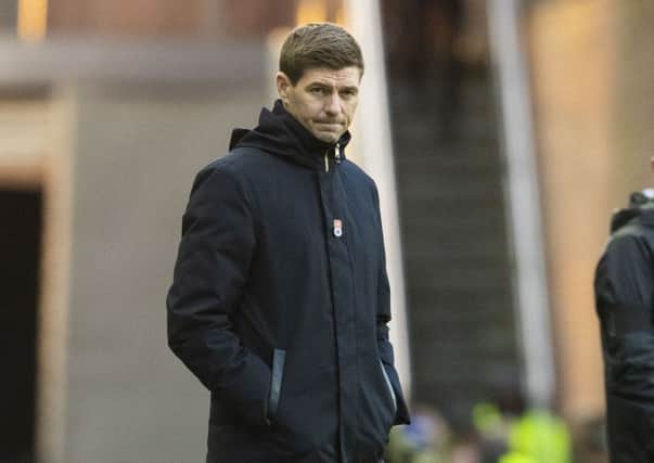 GLASGOW, SCOTLAND - OCTOBER 27: Rangers manager Steven Gerrard during the Ladbrokes Premiership match between Rangers and Motherwell and Ibrox Stadium, on October 27, 2019, in Glasgow, Scotland. (Photo by Alan Harvey / SNS Group)