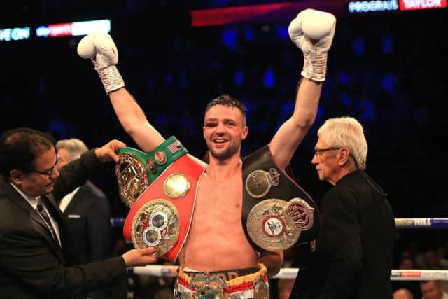 Josh Taylor is a double world champion