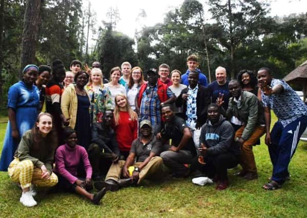 Penicuik High School staff and pupils with their Namadzi hosts during a visit to Zomba Plateau on this years reciprocal visit.