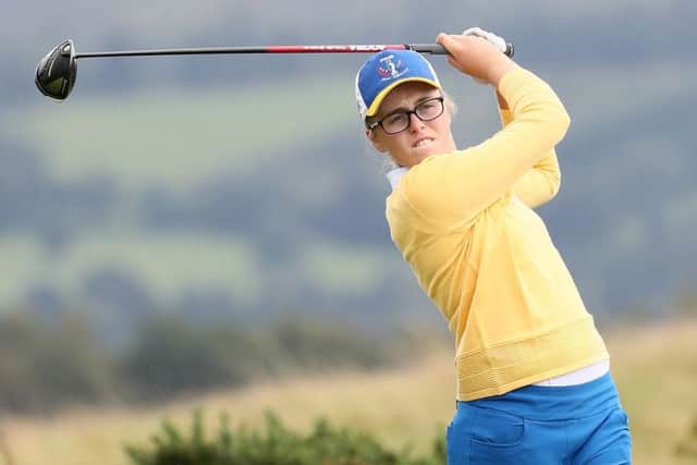 Hannah Darling,who developed her game in competitions at Broomieknowe, in action at the junior Solheim Cup. Picture: Jamie Squire/IMG