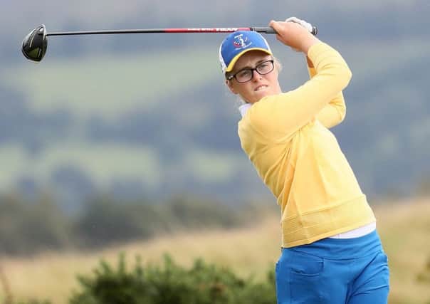 Hannah Darling,who developed her game in competitions at Broomieknowe, in action at the junior Solheim Cup. Picture: Jamie Squire/IMG