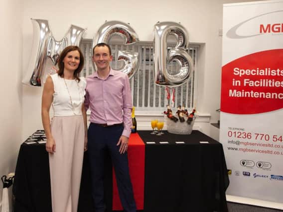 Mark and Claire Greenaway, founders of MGB Services. Picture: Contributed