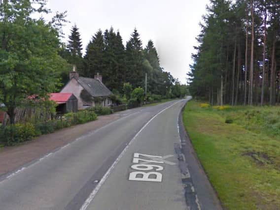 The crash occurred on the B977 near to St Duthac Cottage, Banchory. Picture: Google Street View