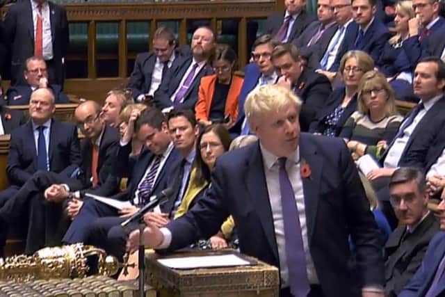 Boris Johnson in the House of Commons. Picture: AFP